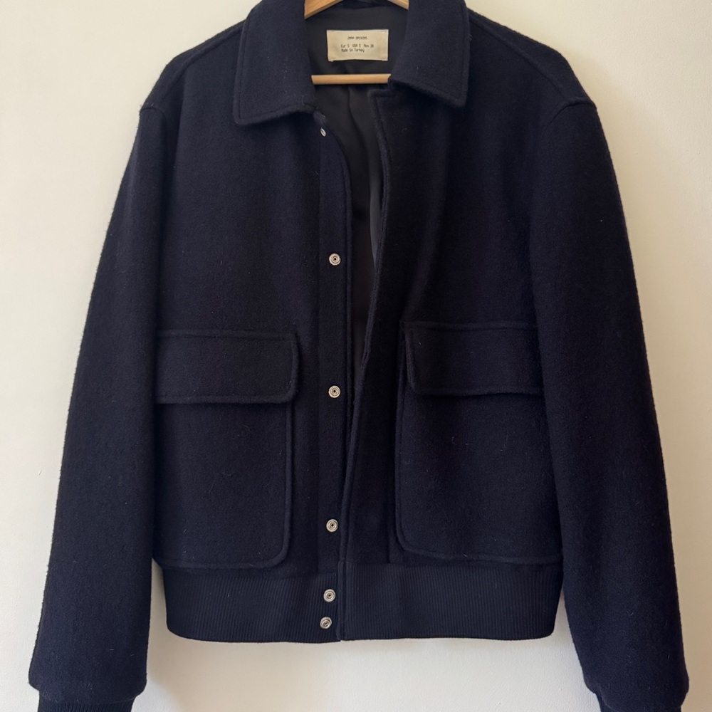 Zara Origins Navy Blue Jacket